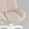 Кресло офисное Осло велюр бежевый, пластик белый УТ000043346 - 8