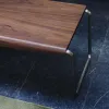 Скамья Tarsel из 100% орехового шпона с конструкцией из матовой стали 419835 - 5