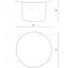 Белый приставной столик Чирелла - Ø 70 FCT090925MOK - 9