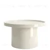 Белый приставной столик Чирелла - Ø 70 FCT090925MOK - 7