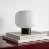 Белая настольная лампа Арден с металлическим основанием LTL230725MGI - 1