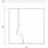Панно из среза палисандра с зеркалом Fault 21H0347 - 6
