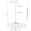 Чёрный подвесной светильник Хатфилд LHLPN050424SWL - 3