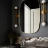Золотое настенное зеркало Вейл DWM240331PND - 1