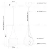 Золотой подвесной светильник Алто LPN400325XNP - 6