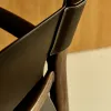 Стул Jan из переработанной кожи темно-коричневого цвета и ясеня в ореховом цвете 301328 - 5