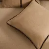 Чехол для подушки бежевого цвета Ardit с черной полосой 45 x 45 210268 - 2