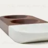 Сервировочный поднос для закусок Tori  из акации и белого мрамор 209261 - 8