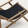 Складное кресло Vilara для улицы из акации и текстиля черного цвета 262387 - 15