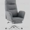 Кресло руководителя TopChairs Solid с оттоманкой серый УТ000040807 - 2
