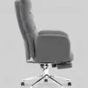 Кресло руководителя TopChairs Solid с оттоманкой серый УТ000040807 - 7