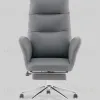 Кресло руководителя TopChairs Solid с оттоманкой серый УТ000040807 - 6