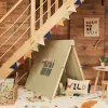 Zelda Гобелен из белого хлопка с разноцветными вышитыми буквами 40 x 50 см 177873 - 2