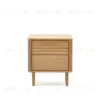 Lenon Тумбочка с 2 ящиками из шпона дуба 50 x 55 см 160929 - 1