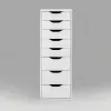 Комод Ингар белый высокий с пятью выдвижными ящиками S00395 - 2