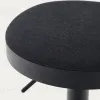 Табурет Zaib из черной синели и черной матовой стали, высота 58-80 см 166645 - 10