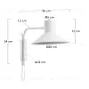 PLASS Настенный светильник металлический белый AA2386R05 063835 - 5