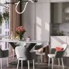 Стол обеденный Belle 160х90 белый мрамор УТ000038274 - 4