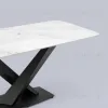 Стол обеденный Belle 180х90 белый мрамор УТ000038273 - 6