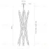 Серебряная люстра Пэрис JJ10540-12DA - 17