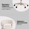 Стул офисный Ponty светло-серый серые ножки УТ000040476 - 4