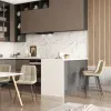 Стул полубарный Джанго велюр бежевый высота сиденья 60 см УТ000035297 - 4