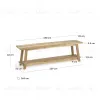 Скамья Safara из переработанного тика 150 см 101084 - 6