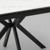 Стол Галатея 120х80 см столешница керамика белый основание металл черный УТ000043111 - 10
