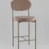 Стул Бриф Original N полубарный велюр капучино, каркас капучино муар УТ000043235 - 2