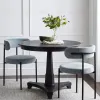 Чёрный обеденный стол из дуба Парма LHFDT1197HLN black oak - 1