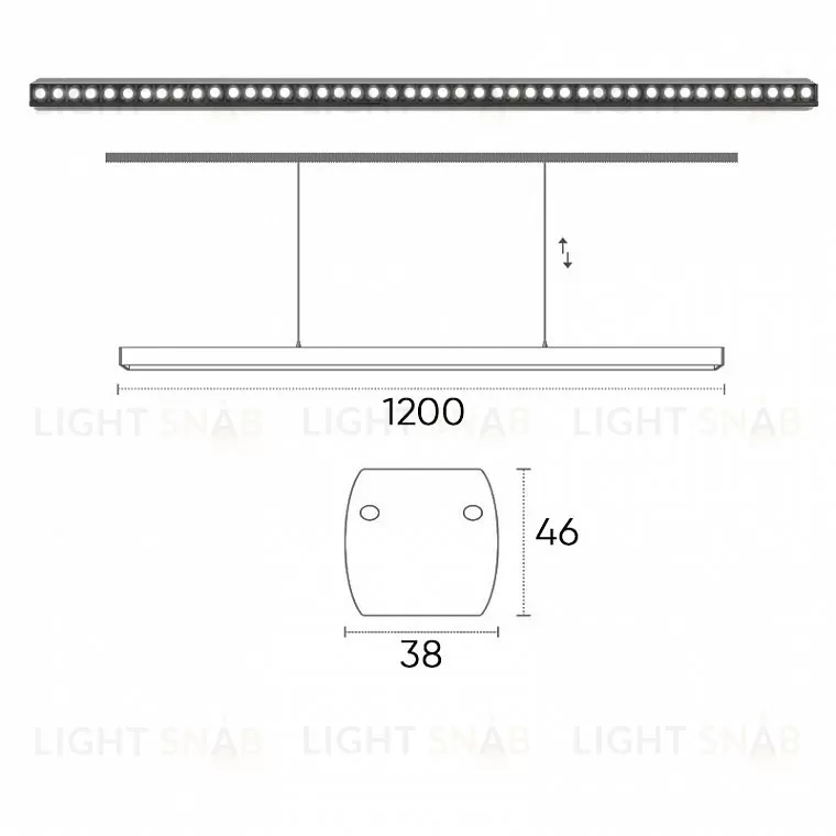 Подвесной светодиодный светильник  Beam XL 45 22763