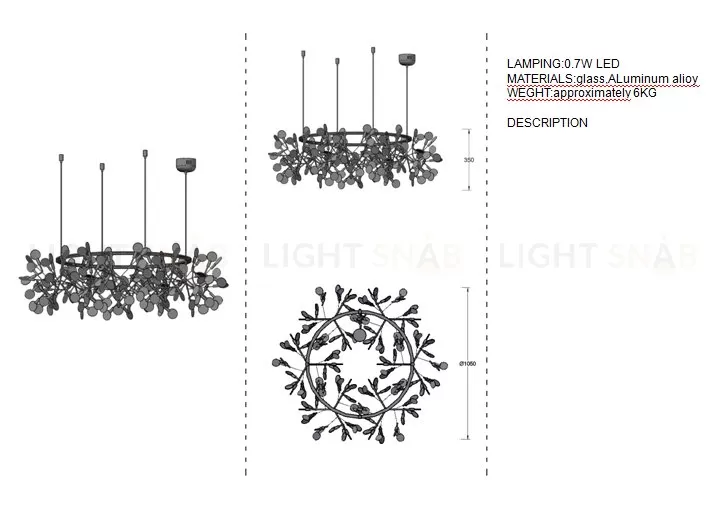 Люстра Heracleum the Big O 17420