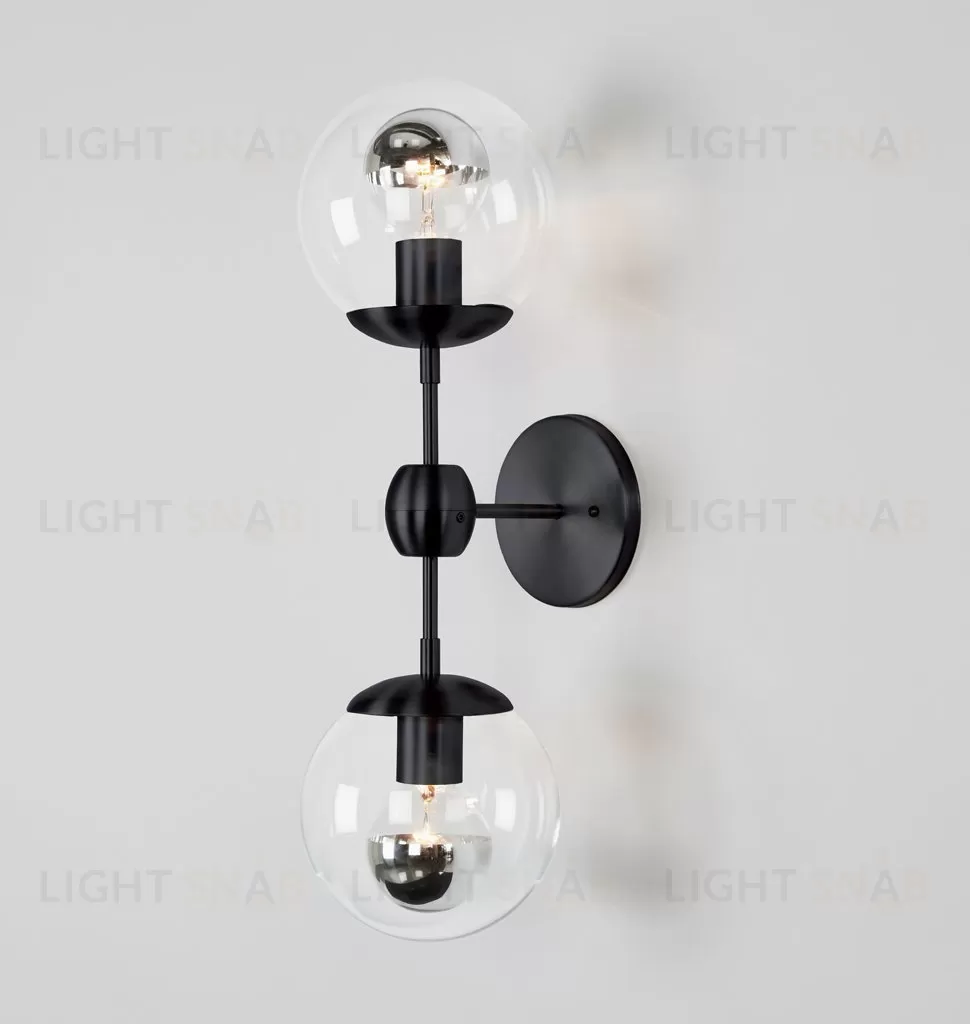 Бра Modo Sconce 2 Globes Black 17574