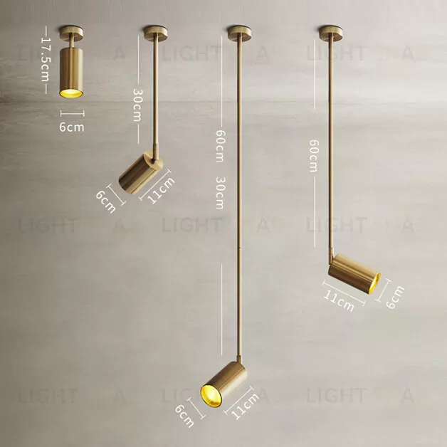 Дизайнерский светильник MetalSpotRoundLong 968-01