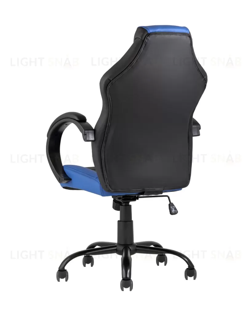 Кресло игровое TopChairs Racer Midi черно-синее УТ000004598