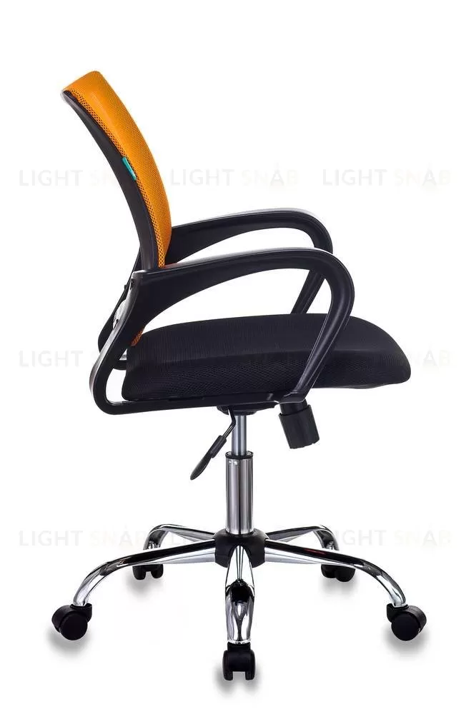 Кресло Бюрократ CH-695N/SL/OR/BLACK спинка сетка оранжевый TW-38-3 сиденье черный TW-11 крестовина хром УТ000003023
