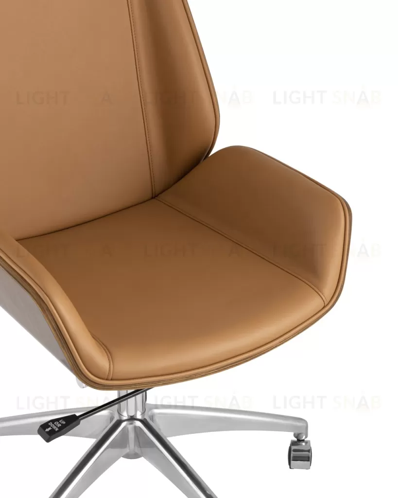 Кресло руководителя TopChairs Crown коричневое УЦЕНКА УТ000035608