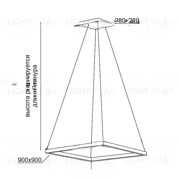 Подвесная светодиодная люстра ROHAM LR VL30349