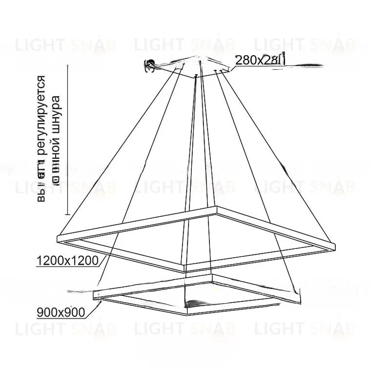 Подвесная светодиодная люстра ROHAM LR VL30349