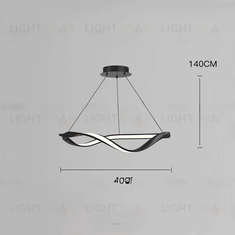 Люстра THAWED CIRCLE 40 BK VL32289