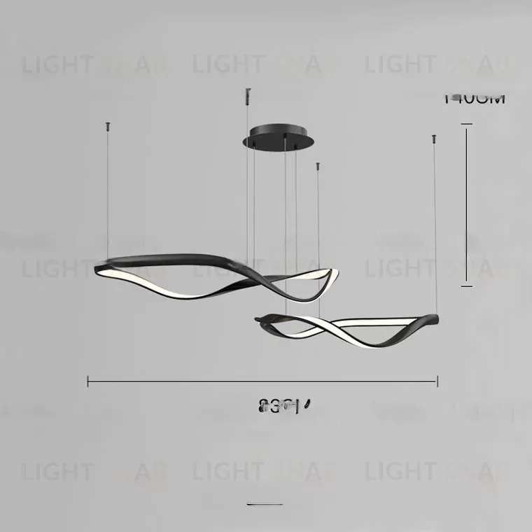 Люстра THAWED CIRCLE 40 60 BK VL32291