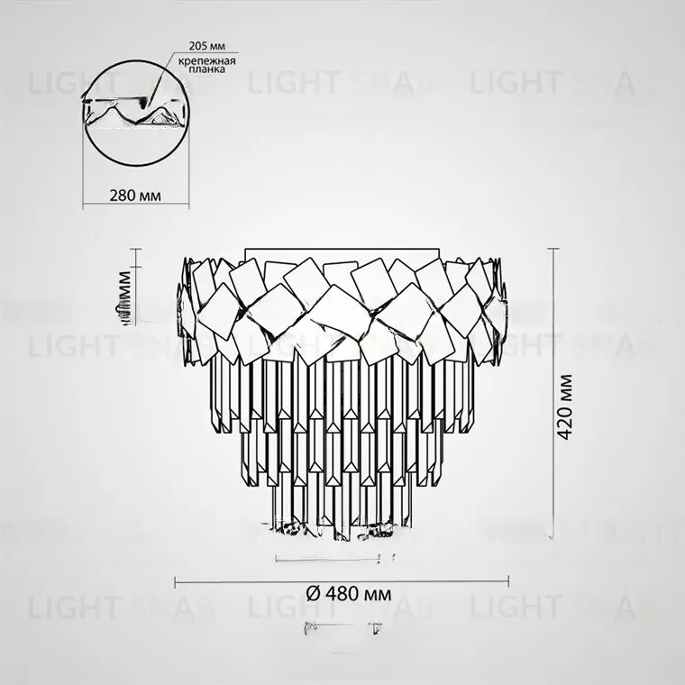 Подвесная люстра KASAEN C VL22057