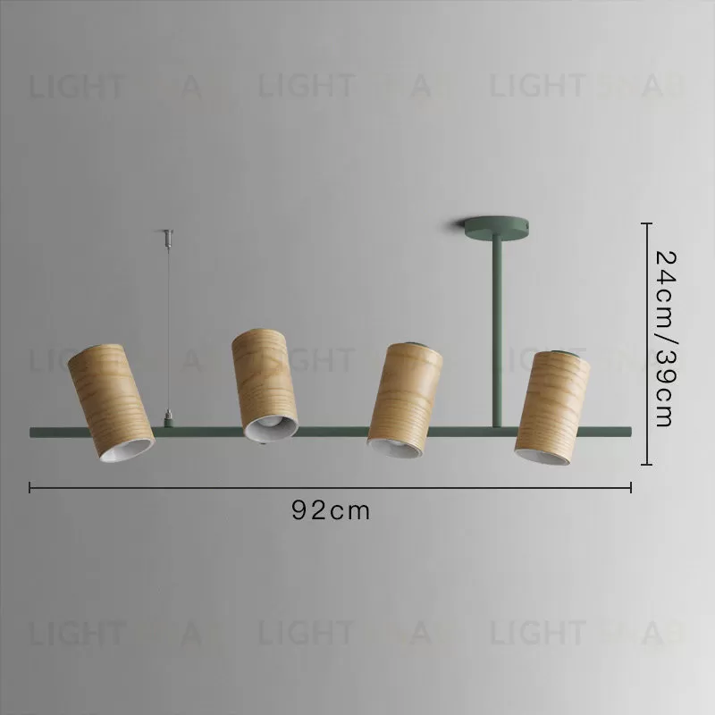 Подвесная люстра из дерева BARREL VL20979