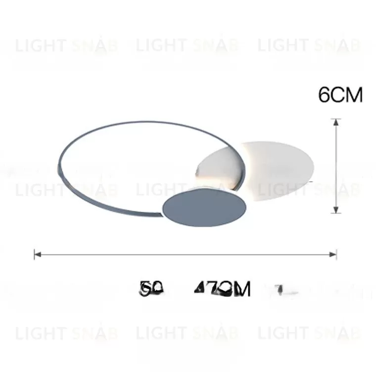 Потолочная люстра NORDIC LIGHT LUXE 52 GR VL32567