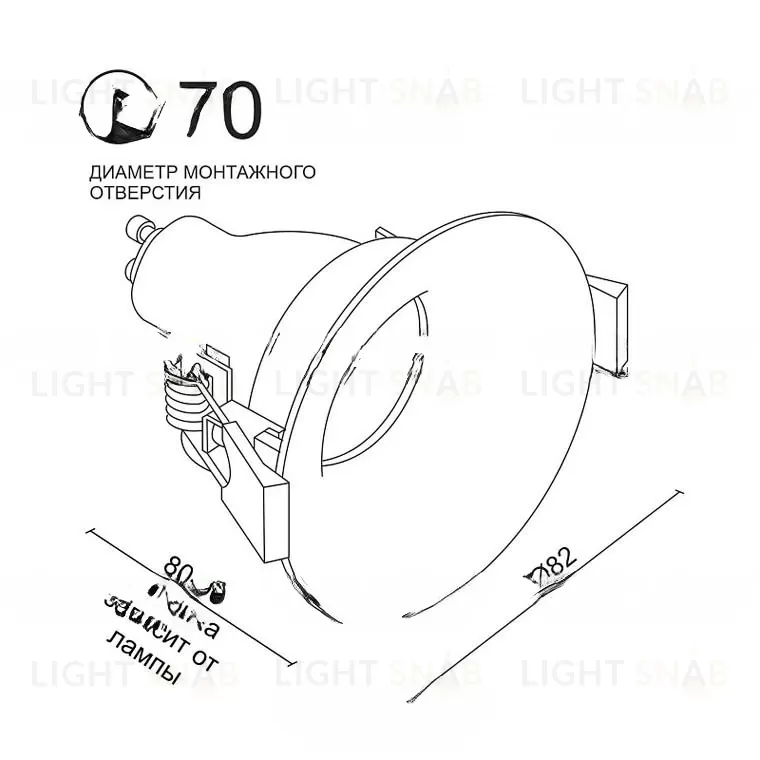 Встраиваемый светодиодный светильник IDG VL31466