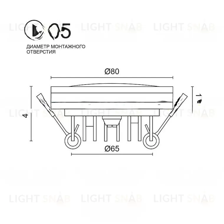 Встраиваемый светодиодный светильник KRUMO VL31507