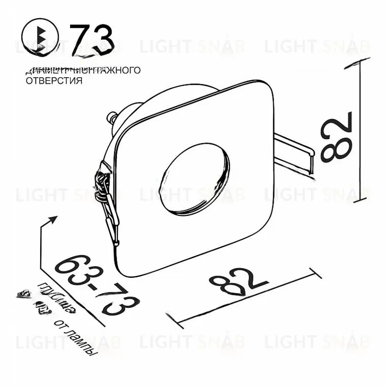 Встраиваемый светодиодный светильник AKOZ VL31396