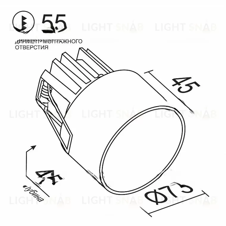 Встраиваемый светодиодный светильник AKECO VL31499