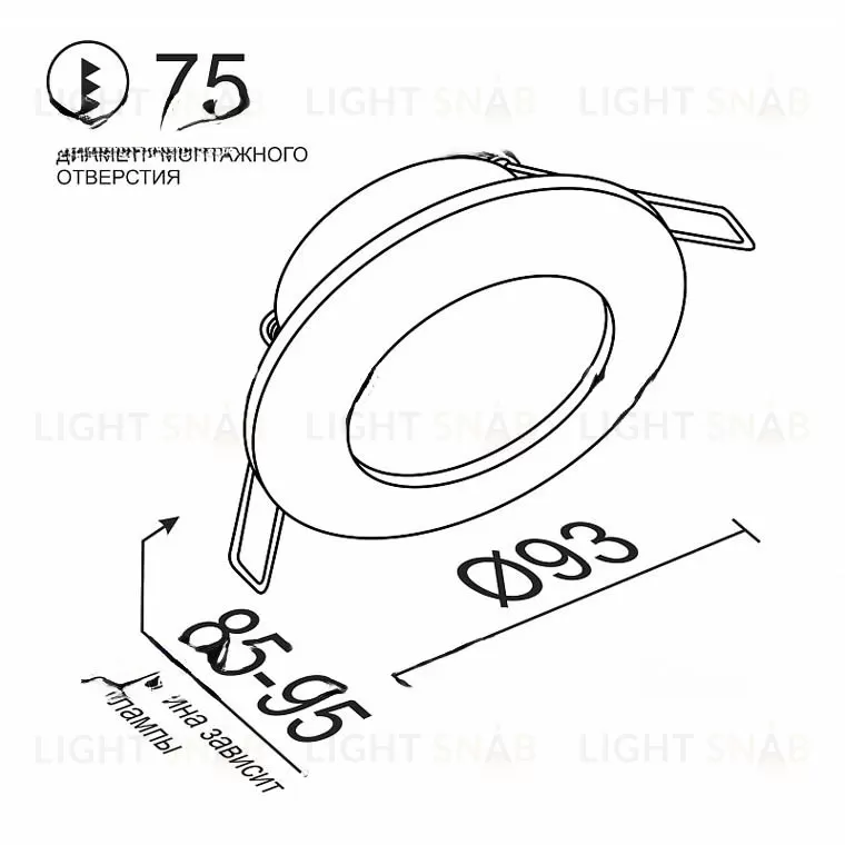 Встраиваемый светодиодный светильник AKINY VL31487