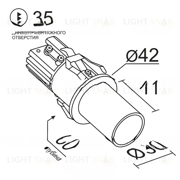 Встраиваемый светодиодный светильник OITY VL31493